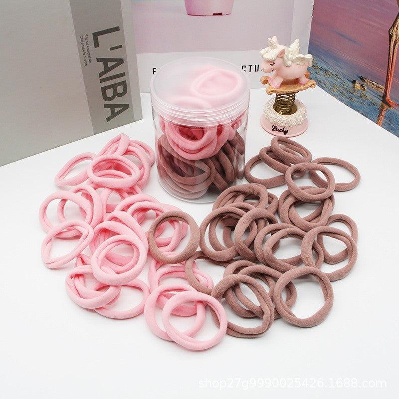 50 PCS Luminous Hair Ties Ponytail Holders Hair Bands For Women Girls Teens