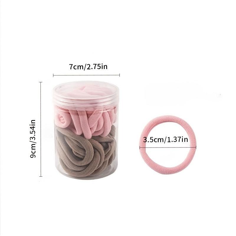 50 PCS Luminous Hair Ties Ponytail Holders Hair Bands For Women Girls Teens