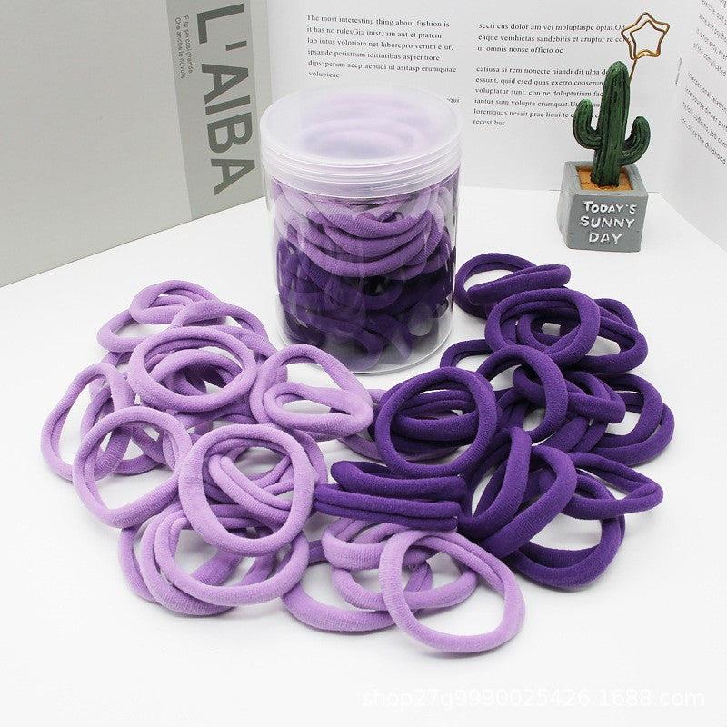 50 PCS Luminous Hair Ties Ponytail Holders Hair Bands For Women Girls Teens