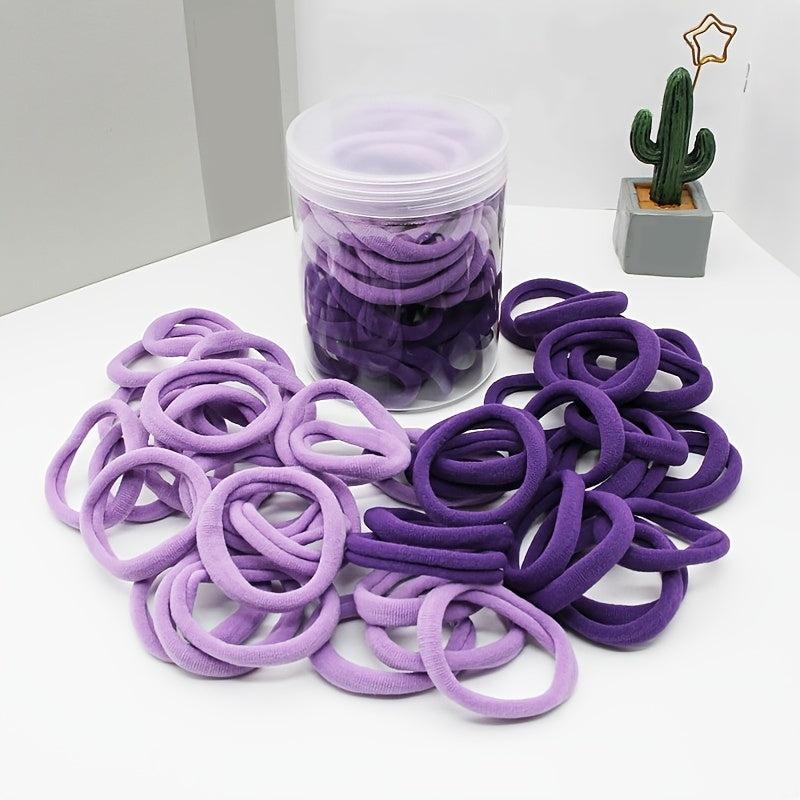 50 PCS Luminous Hair Ties Ponytail Holders Hair Bands For Women Girls Teens