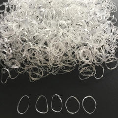 1000pcs Clear Elastic Hair Rubber Bands Small Stretch Hair Bands