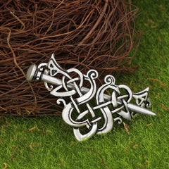 Viking Celtic Hair Clips Hairpins Silvery Hair Pin Chignon Celtic Knot Jewelry