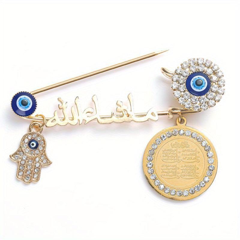 Devil's Eye Pendant Brooch Pin Gift Men Women Collar Universal Clothing Accessor