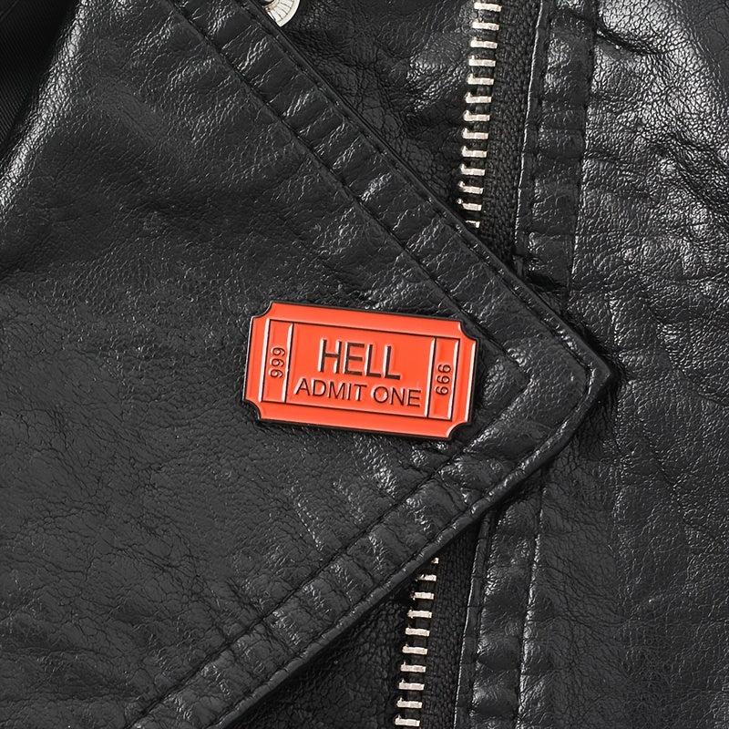 Ticket To Hell Enamel Pin Set for Clothes & Bag
