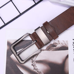 Men Plain Belt With Hole Punch
