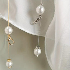 Faux Pearl Thin Waist Chain Belt Women's Dress Decorative Belt