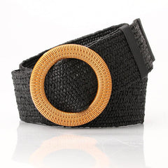 Woven Elastic Stretch Waist Belt Boho Skinny Dress Belt