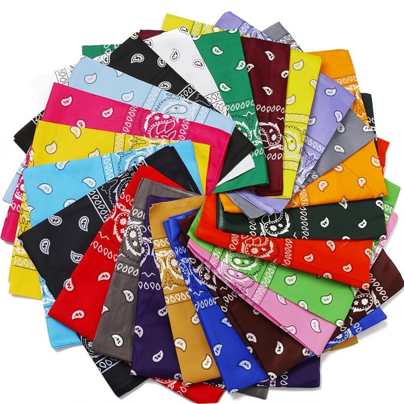 Head Scarf Bandana Hair Band Floral Print Outdoor Sports Head Wrap