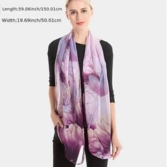 Women's Georgette Yarn Scarf for Spring Sun Protection