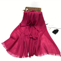 Solid Tassel Scarf Hijab Warm Shawl Women Windproof Head Wrap Beach Towel