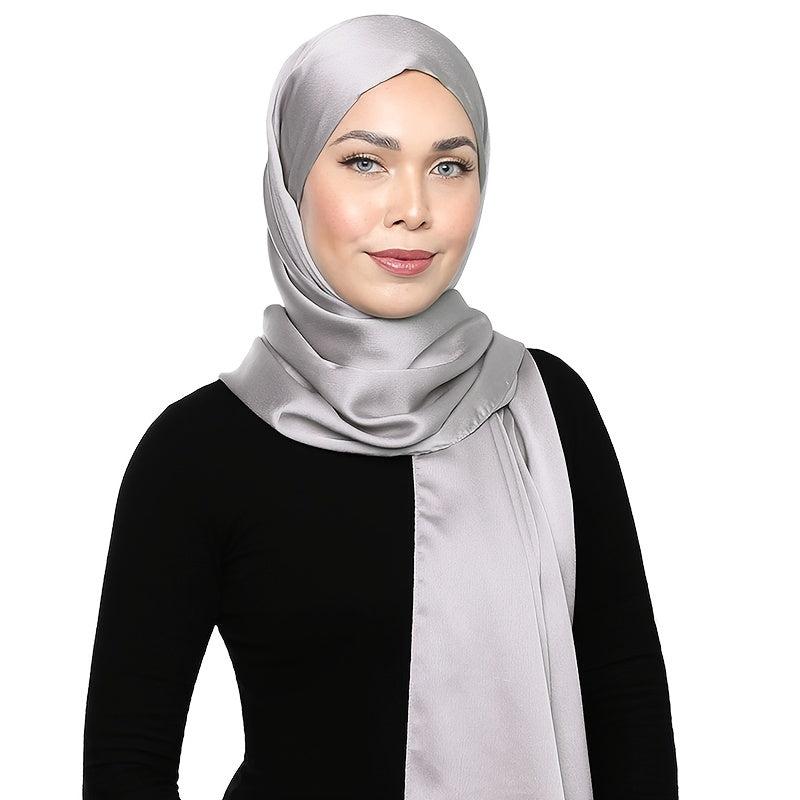 Satin Bandana Glitter Scarf Lightweight Square Headscarf
