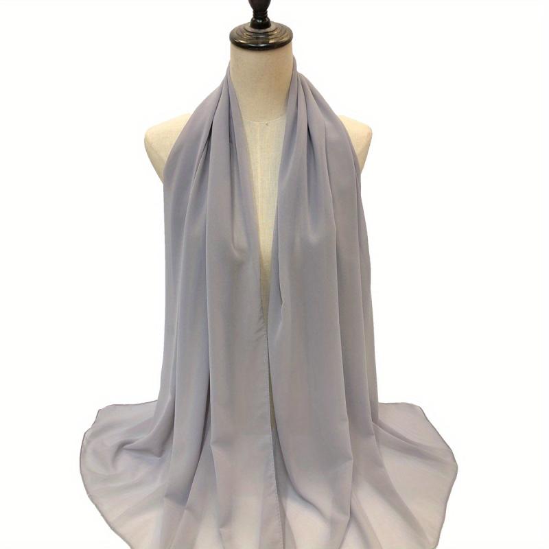 Chiffon Print Scarf Casual Shawl Windproof Turban Sunscreen Head Wrap