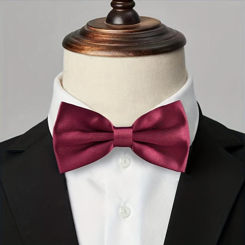 Burgundy Wedding Bows Groomsmen Bow Ties Men's Groom Bow Ties