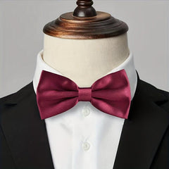 Burgundy Wedding Bows Groomsmen Bow Ties Men's Groom Bow Ties