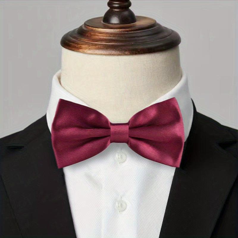 Burgundy Wedding Bows Groomsmen Bow Ties Men's Groom Bow Ties