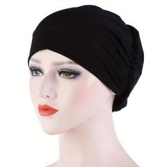 Ramadan Turban Head Scarf Cap Casual Elastic Head Wrap Bonnet Chemo Cap