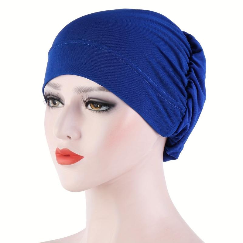 Ramadan Turban Head Scarf Cap Casual Elastic Head Wrap Bonnet Chemo Cap