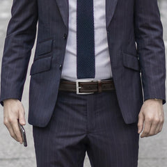Men's Leather Dress Belt & Casual Belts With Single Prong Buckle