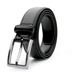 Men's Leather Dress Belt & Casual Belts With Single Prong Buckle