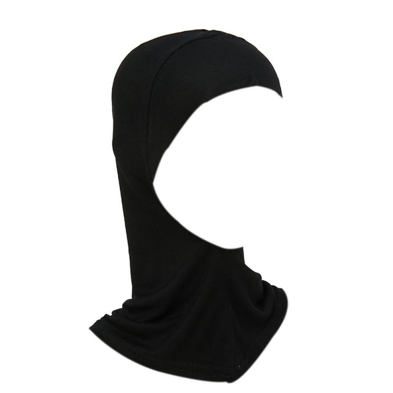 Solid Head Scarf Inner Bonnet Headwear For Women