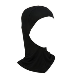 Solid Head Scarf Inner Bonnet Headwear For Women