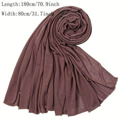 Candy Hijab Head Scarf Classic Shawl Elastic Turban Scarf
