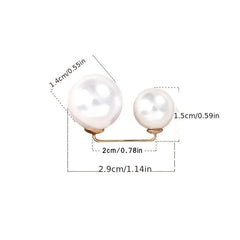 Faux Pearl Waistband Pin Buckle Clothes Skirt Waist Pin Pants Brooch