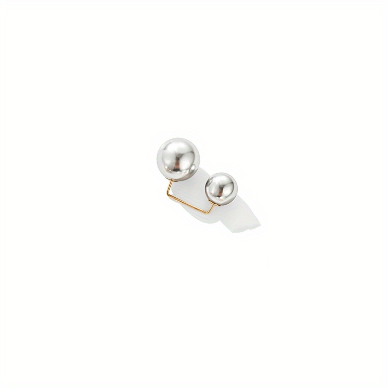 Faux Pearl Waistband Pin Buckle Clothes Skirt Waist Pin Pants Brooch