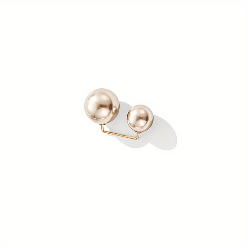 Faux Pearl Waistband Pin Buckle Clothes Skirt Waist Pin Pants Brooch
