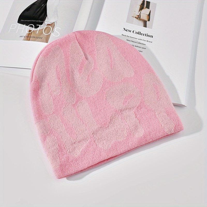 Hip Hop Jacquard Beanie Cap Candy Casual Knit Hat Men Women