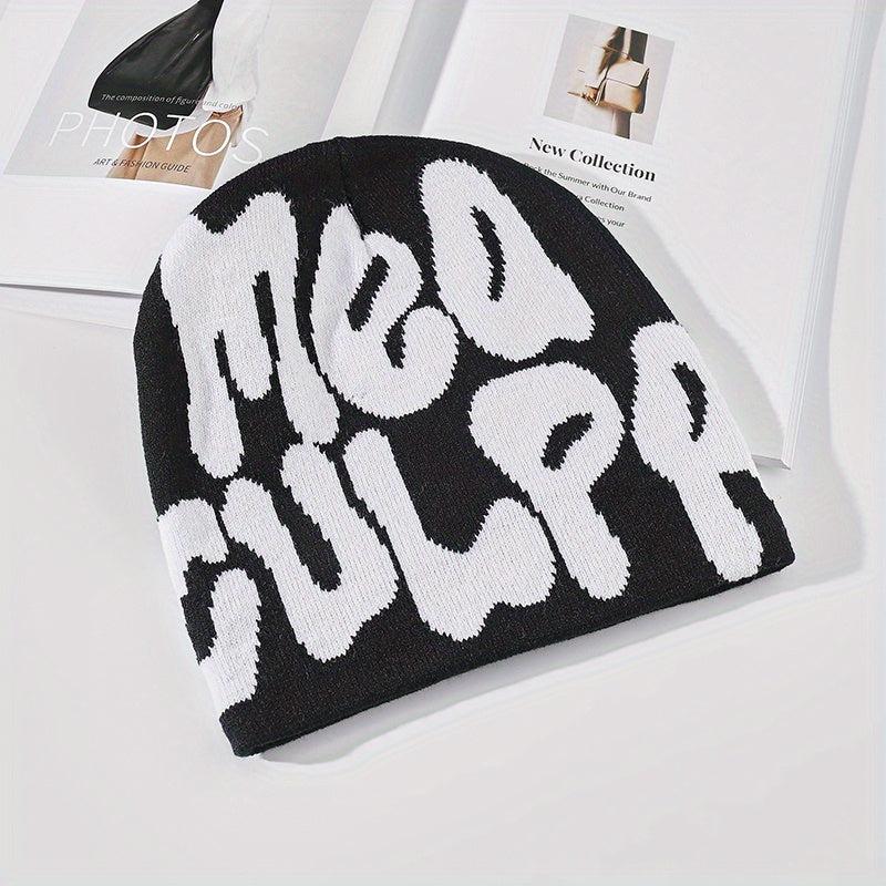 Hip Hop Jacquard Beanie Cap Candy Casual Knit Hat Men Women