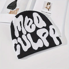 Hip Hop Jacquard Beanie Cap Candy Casual Knit Hat Men Women