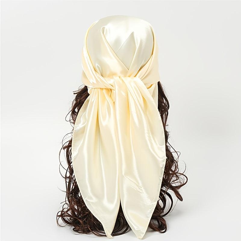 Silk Scarf Square Scarf Satin Headscarf Neck Scarves For Women And Girls