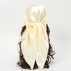 Silk Scarf Square Scarf Satin Headscarf Neck Scarves For Women And Girls