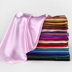 Silk Scarf Square Scarf Satin Headscarf Neck Scarves For Women And Girls