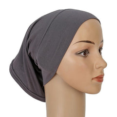 Women's Anti Slip Bandana Hat Bottom Scarf Solid Warm Hat