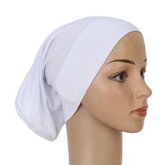 Women's Anti Slip Bandana Hat Bottom Scarf Solid Warm Hat
