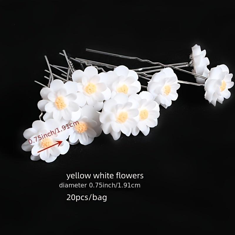 20pcs Pearl Hair Clips Metal Barrette Wedding Hair Pins Bridal Hair Accessories