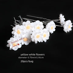 20pcs Pearl Hair Clips Metal Barrette Wedding Hair Pins Bridal Hair Accessories