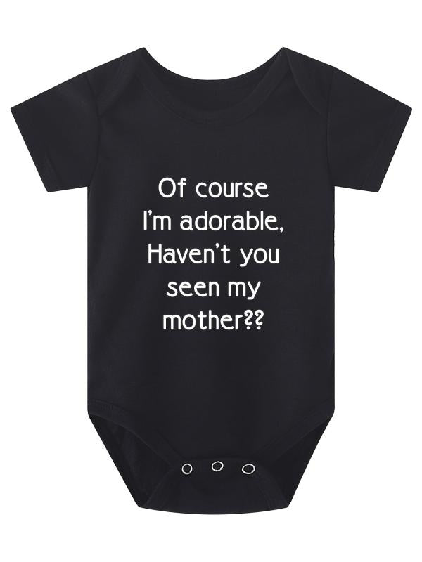 Baby Boys Adorable Short Sleeve Onesie for Summer