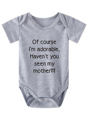 Baby Boys Adorable Short Sleeve Onesie for Summer