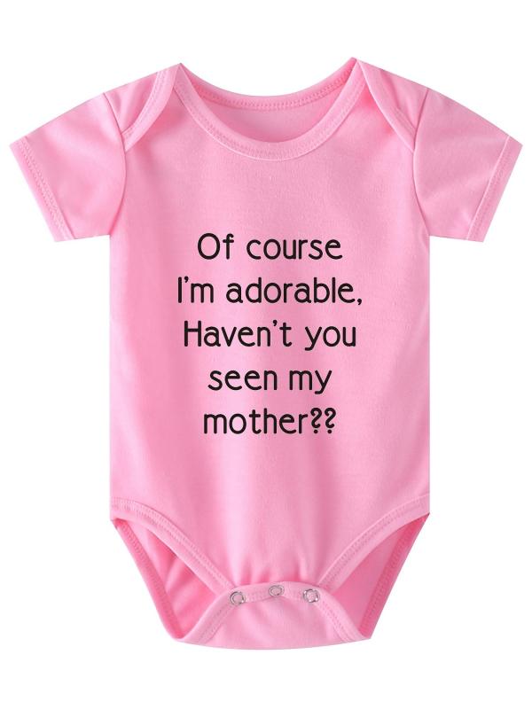 Baby Boys Adorable Short Sleeve Onesie for Summer