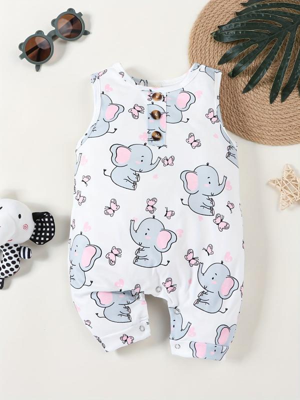 Animal Print Romper for Boys - Summer Ready