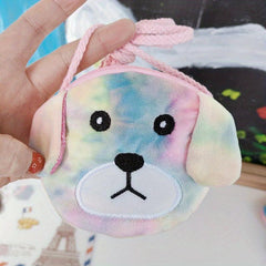 Colorful Cartoon Plush Animal Coin Purse Zipper Wallet for Girls