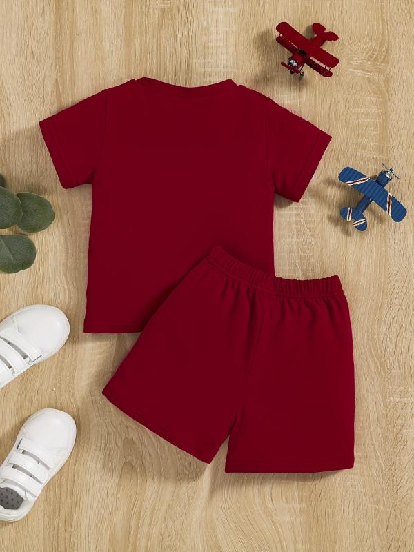 Baby Boys Casual Set Pop Los Angeles T shirt & Shorts Set Kids Clothes
