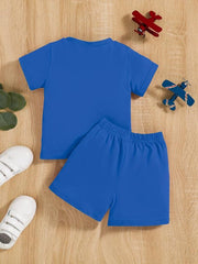 Baby Boys Casual Set Pop Los Angeles T shirt & Shorts Set Kids Clothes