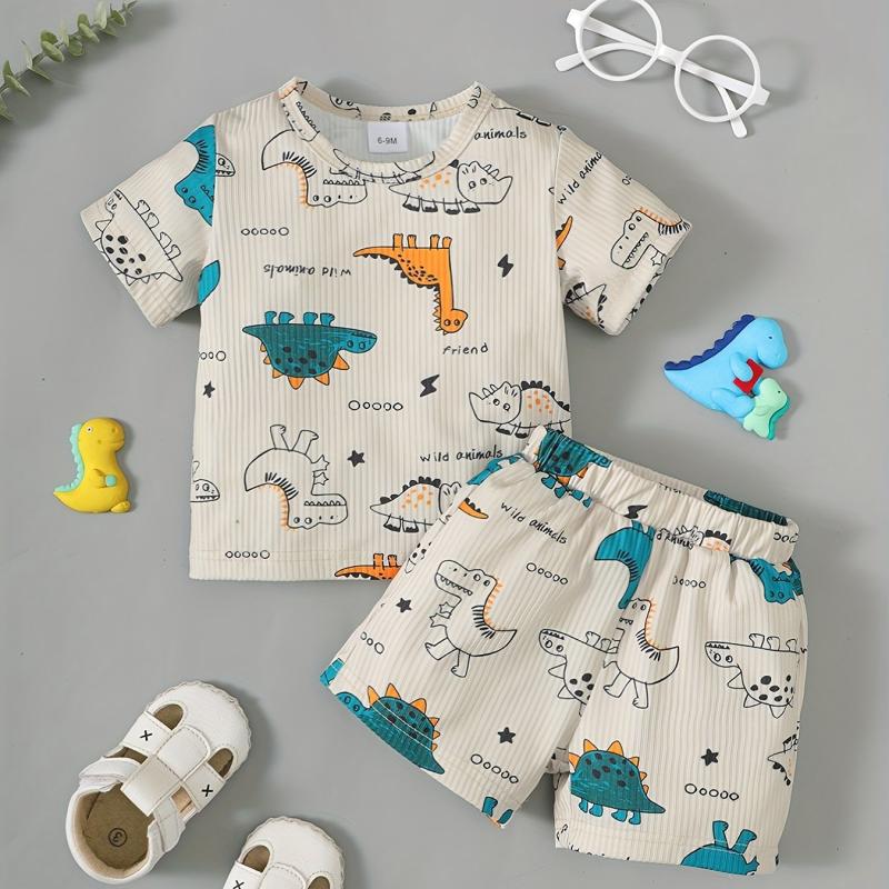 Baby Boys Dinosaur T shirt & Shorts Set
