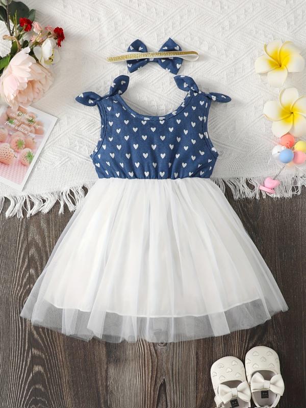 Toddler Girl Floral Mesh Dress Princess Dress