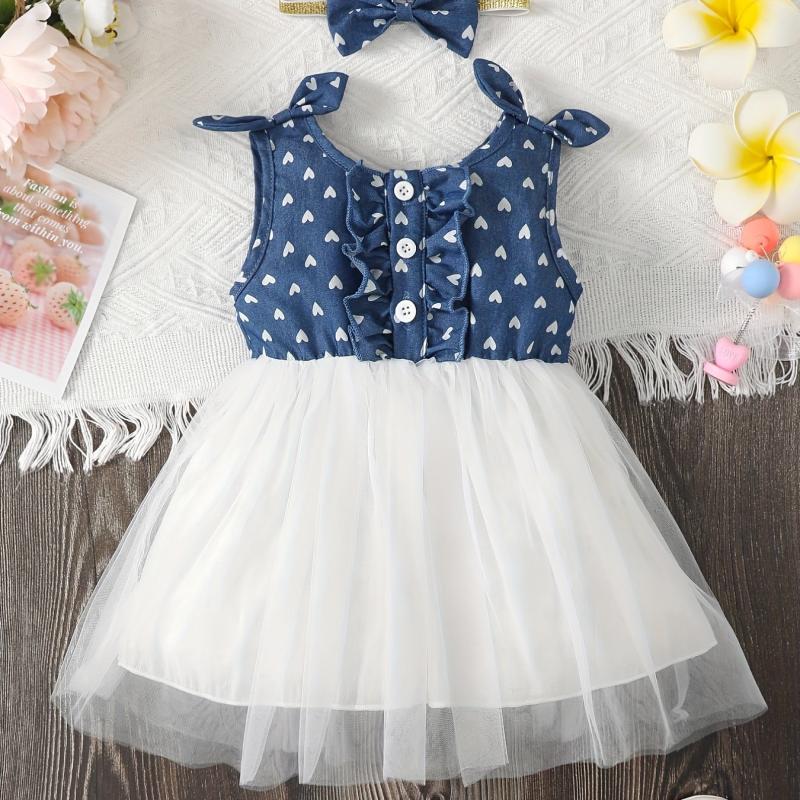 Toddler Girl Floral Mesh Dress Princess Dress