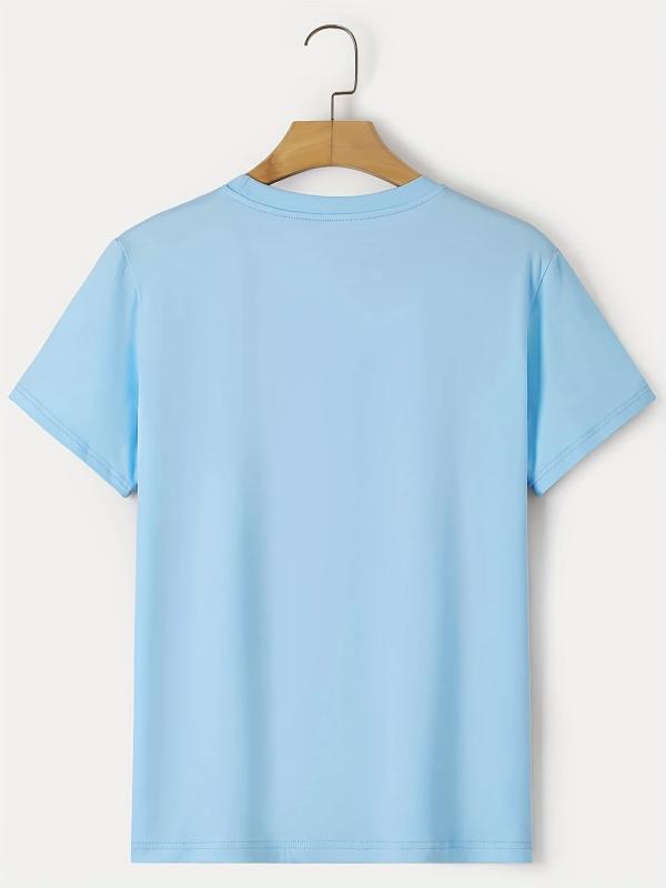 Men's K Print Graphic T-shirt for Summer